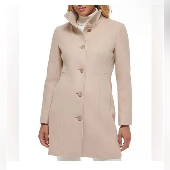 Women's Beige Coat - Picture 1 of 5